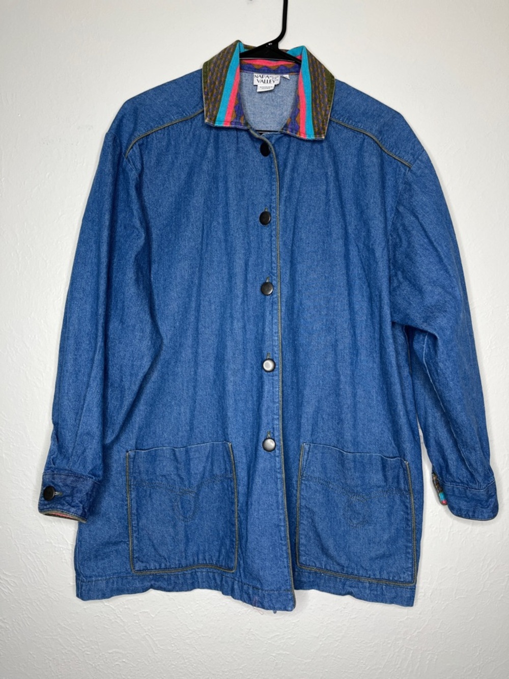Vintage Denim Napa Valley Utility Jacket - Size M